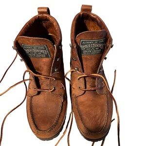 RALPH LAUREN POLO LEATHER BOOTS